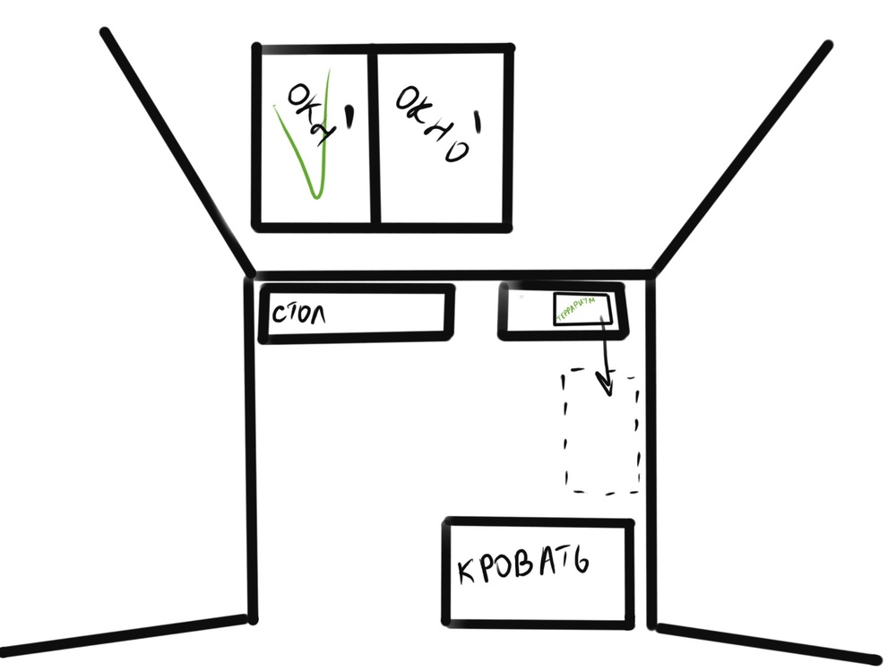 рисунок комнаты